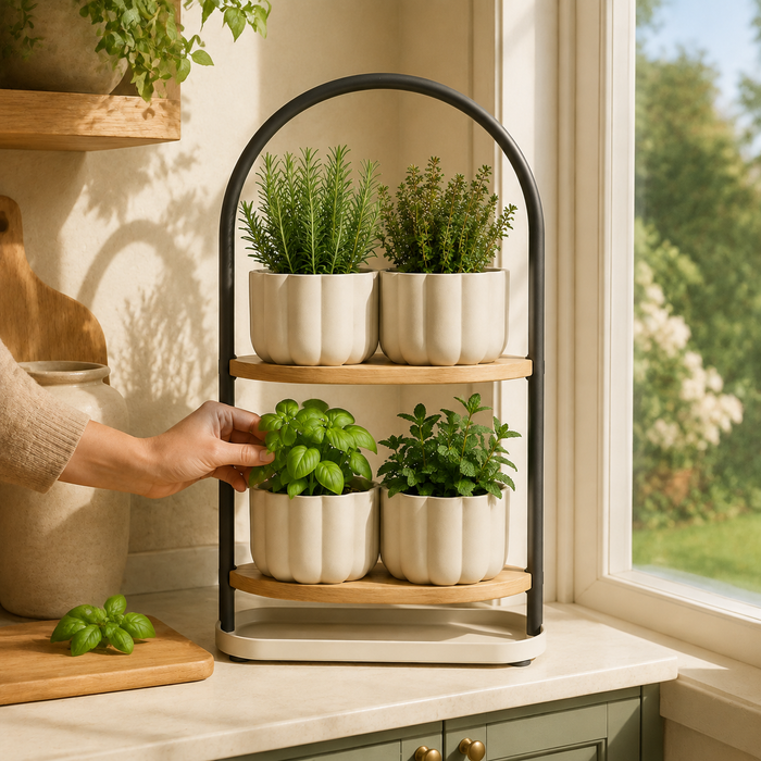 Cedarivia GroveArc Indoor-Outdoor Herb Stand