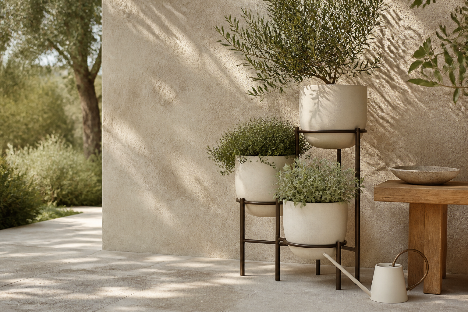 Cedarivia garden setting